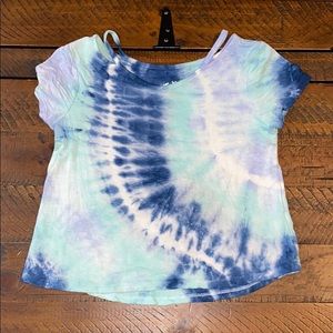 Justice tie dye shirt - size 8 - EUC